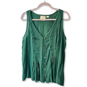 ANTHROPOLOGIE Button Up Tank